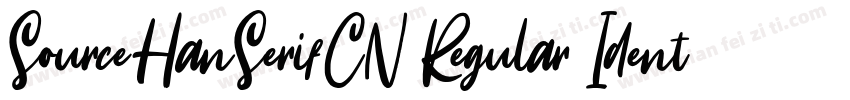 SourceHanSerifCN Regular Identity H字体转换